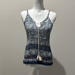 Chic Navy Patterned Camisole